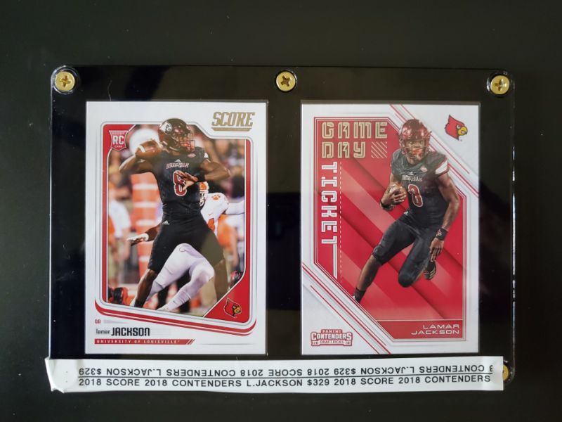 Photo 1 of (2) 2018 LAMAR JACKSON ROOKIES!! WOW THEY ARE SHARP!
MSRP=$329