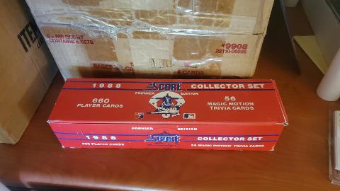 Photo 1 of 1988 SCORE BASEBALL CASES 2 OF THEM!!
A TOTAL OF 16 FACTORY SEALED SETS!! THEY ARE GOING FROM 15.00 TO 40.00 A SET!!
VALUED UP TO 640.00!!!