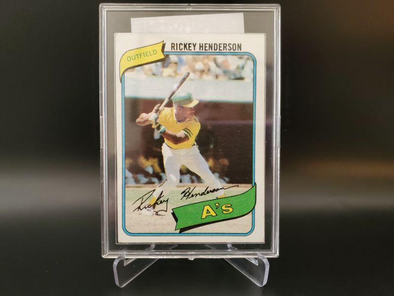 Photo 1 of 1980 RICKEY HENDERSON ROOKIE!!!
A VERY NICE CARD MINOR CREASE IN FRONT