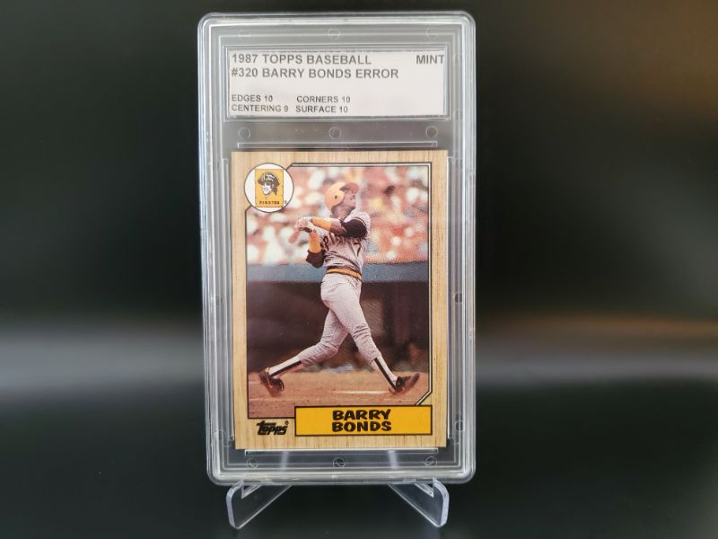 Photo 1 of 1987 TOPPS BARRY BONDS ROOKIE UNCORRECTED ERROR CARD!!
THE HOMERUN KINGS ROOKIE!! AN IMMACULATE CARD