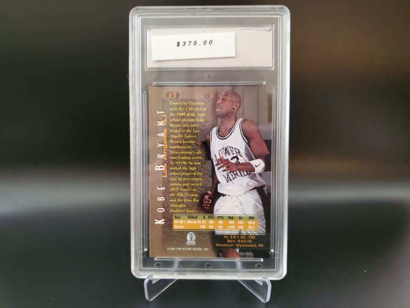 Photo 2 of 1996 KOBE BRYANT ROOKIE CARD VERY SHARP AND IMMACULATE CONDITION!!
WHAT GREAT CARD OF THE BLACK MAMBA AT HIS BEST!!