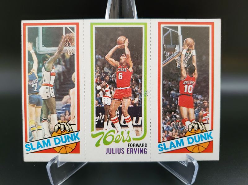 Photo 1 of 1980 BASKETBALL DR. J/ ELVIN HAYES CARD!!
THE DOCTOR IS IN TODAY!!  
300 RV MINT