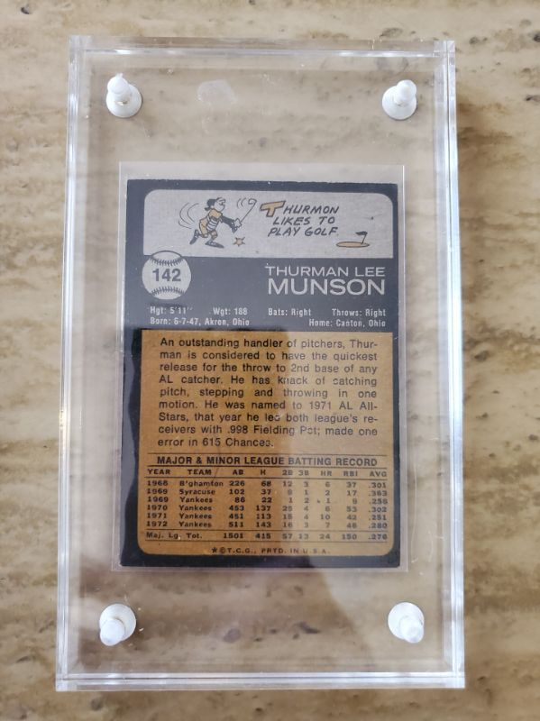 Photo 2 of 1973 THURMAN MUNSON CARD!!
SWEET CARD HERE