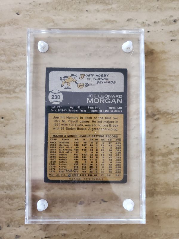 Photo 1 of 1973 JOE MORGAN CARD!!
THERE ARE NO MINT CARDS EVER!!
THE NR MT SELLS FOR ALMOST 1K