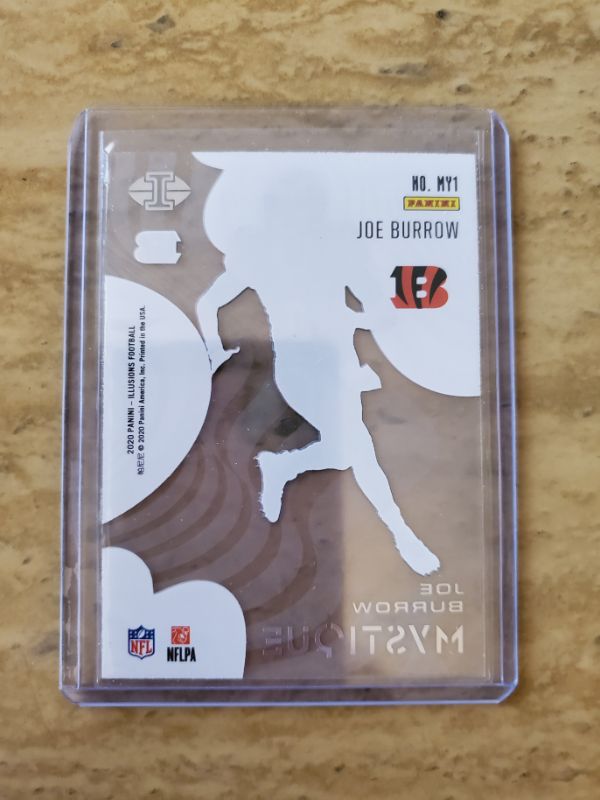 Photo 2 of 2020 PANINI ILLUSIONS JOE BURROW ROOKIE!!
IMMACULATE CARD OF JOE "COOL"!!
GET IT NOW BEFORE IT GOES OVER 1K!!