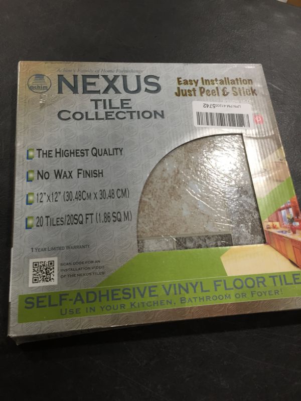 Photo 2 of Achim Home Furnishings FTVGM32720 Nexus 12-Inch Vinyl Tile, Marble Blocks, 20-Pack
