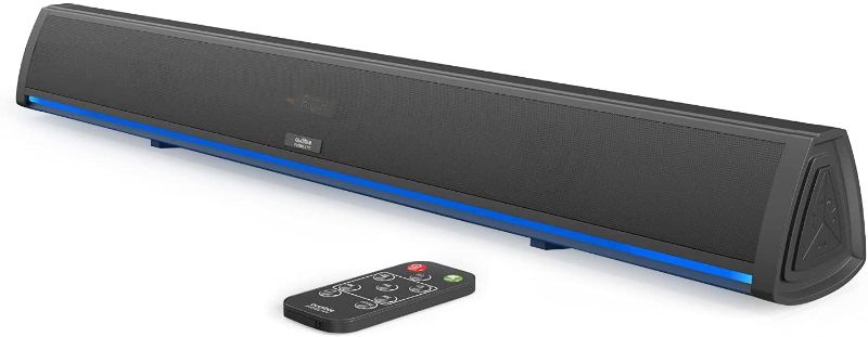 Photo 1 of Audible Fidelity Sound Bar with Remote Control and LED Lighting, Home Audio Sound Bars for TV, Small Soundbar for TV, Soundbars for TV, Sound System for TV, Bluetooth Soundbar for TV, TV Speakers