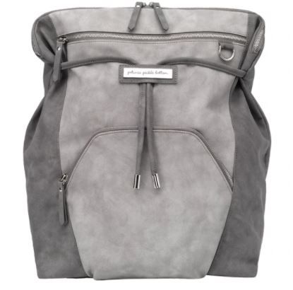 Photo 1 of Petunia Pickle Bottom CINCH BACKPACK IN PEWTER LEATHERETTE