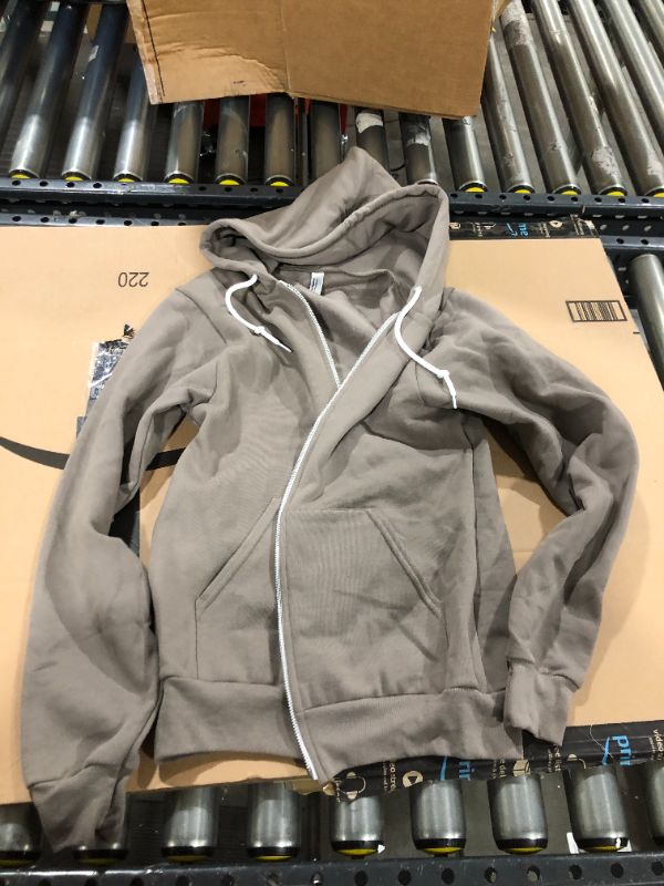 Photo 1 of American Apparel Women's Flex Fleece Grey/Brown Small Zip Hoodie