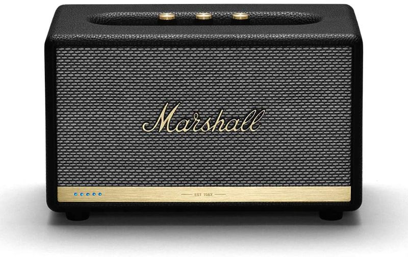 Photo 1 of Marshall Acton II Wireless Wi-Fi Multi-Room Smart Speaker with Amazon Alexa Built-In, Black - NEW