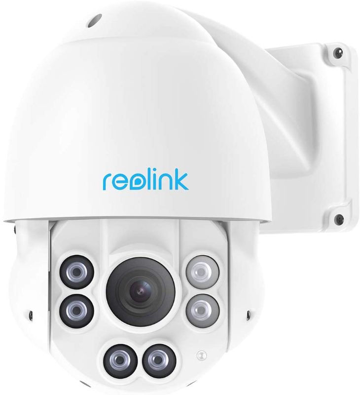 Photo 1 of REOLINK PTZ Security Camera Outdoor 5MP (2560x1920) Super HD, 360° Pan 90° Tilt, 4X Optical Zoom, 2.7-12 mm Motorized Auto-Focus Lens, 190ft IR Night Vision, IP66 Waterproof, PoE IP Camera, RLC-423