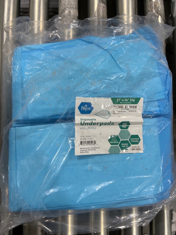 Photo 2 of Case of 300 Standard Disposable Underpads (17 X 24)