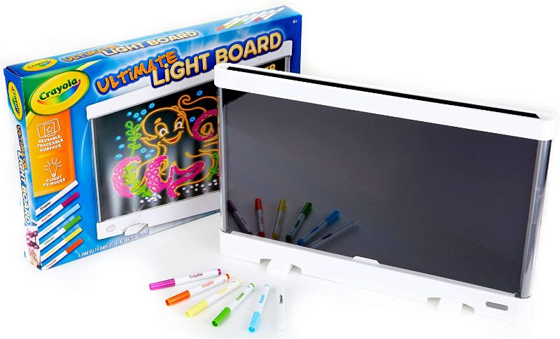 Photo 1 of Crayola Ultimate Light Board Drawing Tablet, Gift for Kids, Ages 6, 7, 8, 9 White
