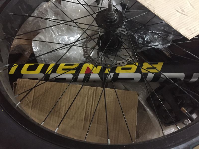 Photo 1 of YaYiYa Big Fat Tire Mountain Bike Men Bicycle 26 in High Carbon Steel Frame Outdoor Road Bike 21 Speed Full Suspension MTB
