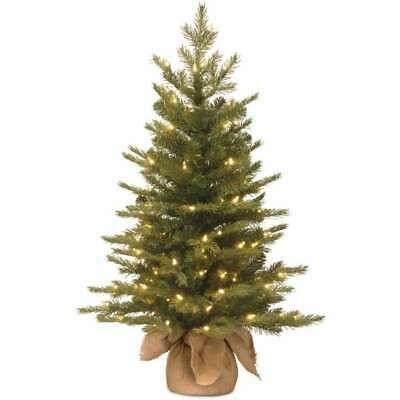 Photo 1 of 36 in. Feel-Real Nordic Spruce Tree with Clear Lights