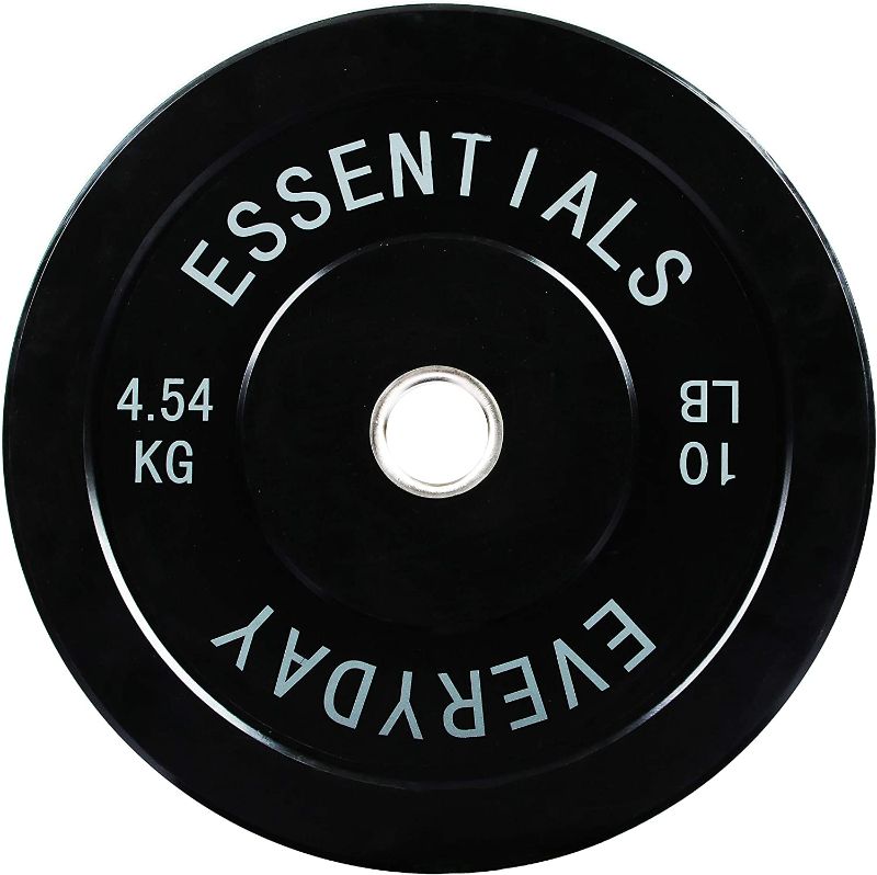 Photo 1 of BalanceFrom Everyday Essentials Color Coded Olympic Bumper Plate Weight Plate 