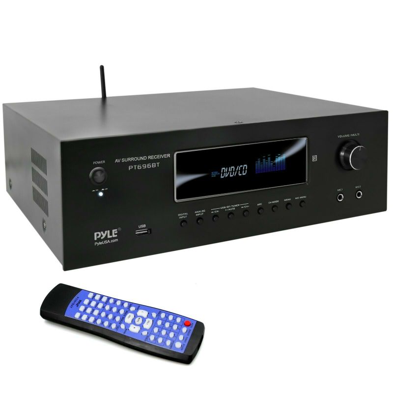 Photo 1 of Pyle PT696BT 5.2-Ch Wireless BT Surround Sound Stereo Amplifier Streaming Home T