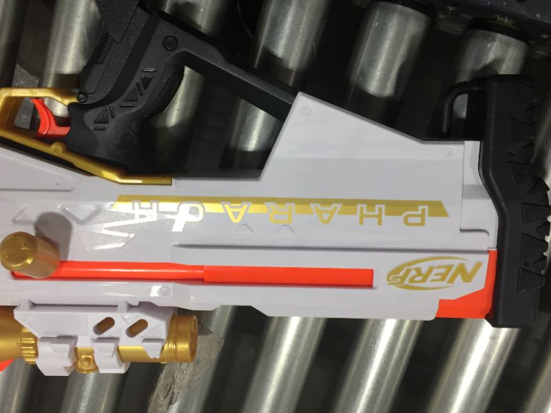 Photo 2 of NERF Ultra Pharaoh Blaster with Premium Gold Accents, 10-Dart Clip, 10 Ultra Darts, Bolt Action