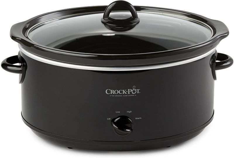 Photo 1 of Crock-Pot SCV800-B, 8-Quart Oval Manual Slow Cooker, Black