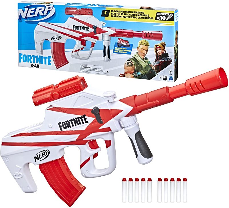 Photo 1 of NERF Fortnite B-AR Motorized Dart Blaster -- Fortnite Converge Wrap