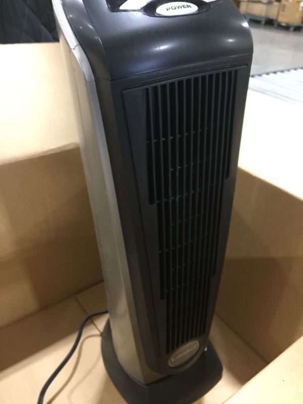 Photo 3 of Lasko 751320 Ceramic Tower Space Heater with Remote Control - Features Built-in Timer and Oscillation