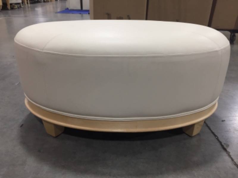 Photo 1 of Oval Ottoman 38L X 17H Inches