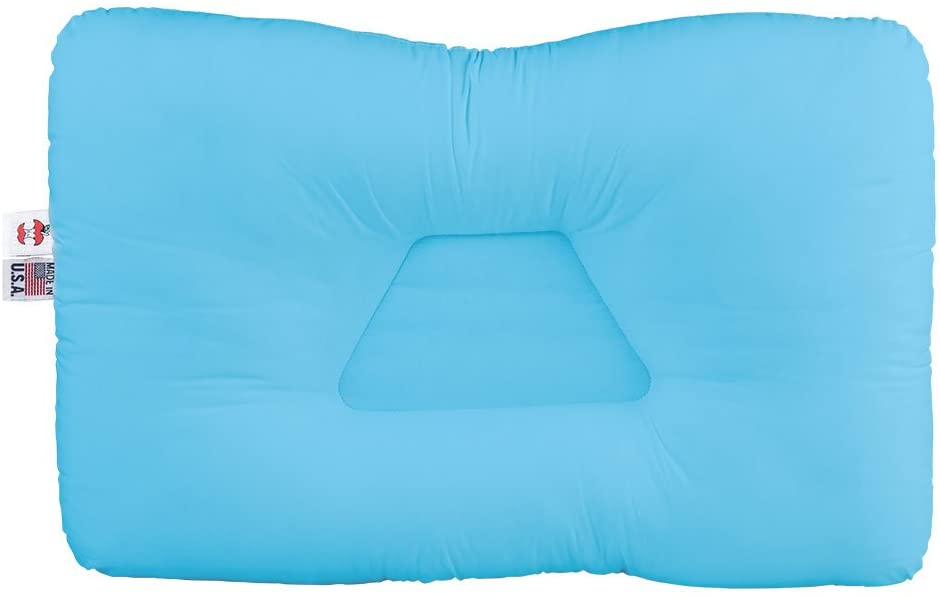 Photo 1 of Core Products Tri-Core Cervical Support Pillow for Neck Pain, Orthopedic Contour Pillow, Standard Firm, Blue, Full Size 24" x 16"
