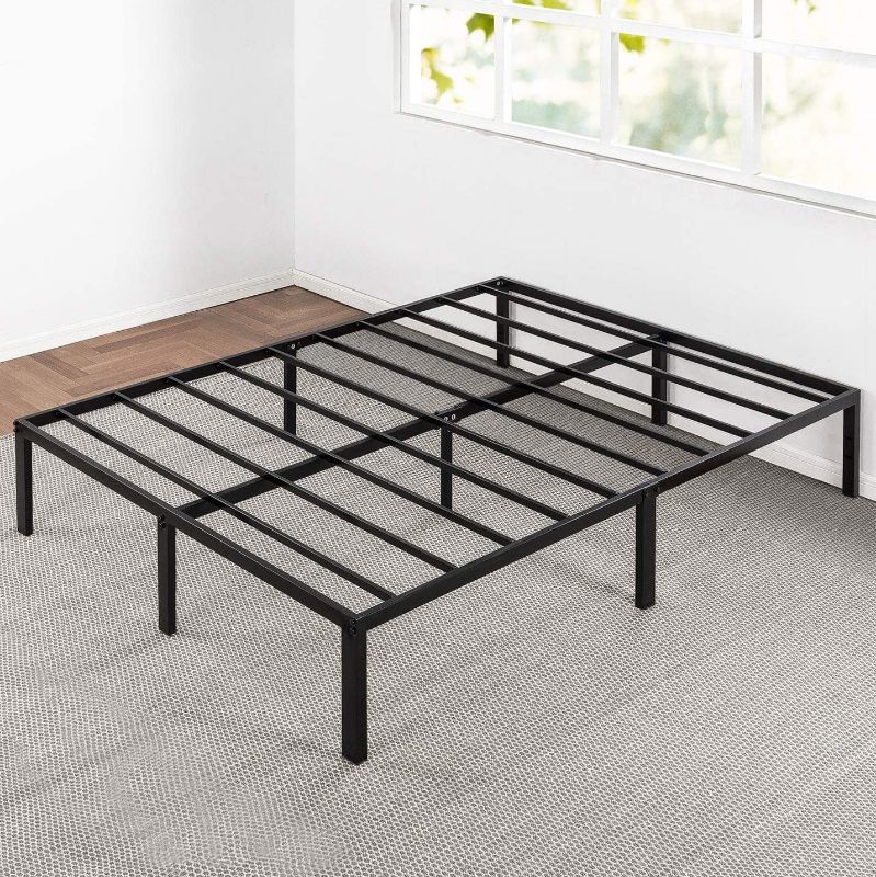 Photo 1 of Best Price Mattress 14 Inch Metal Platform Beds w/ Heavy Duty Steel Slat Mattress Foundation (No Box Spring Needed), Black
