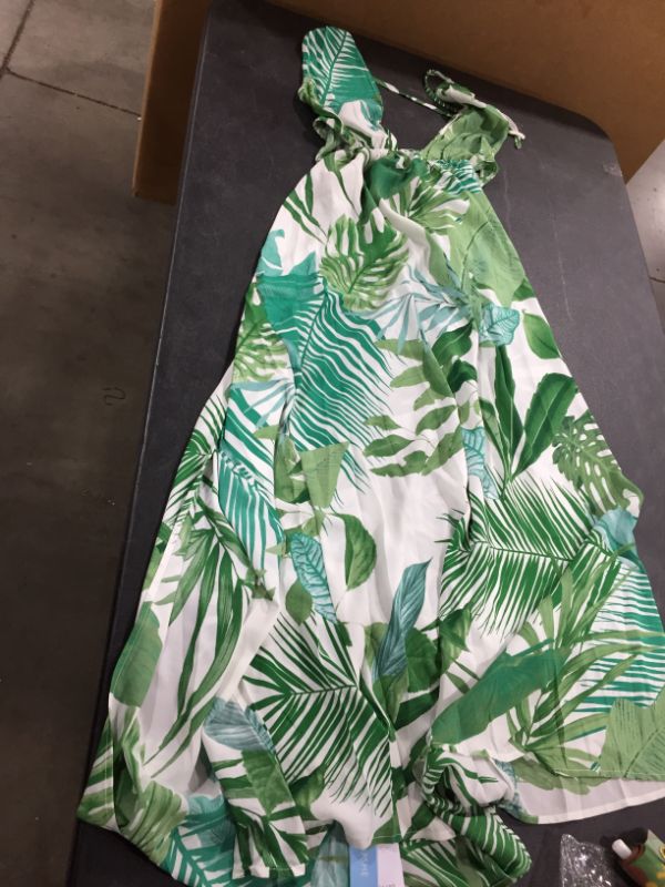 Photo 2 of CUPSHE Women's Leafy Cutout Maxi Sleeveless Dress size M
