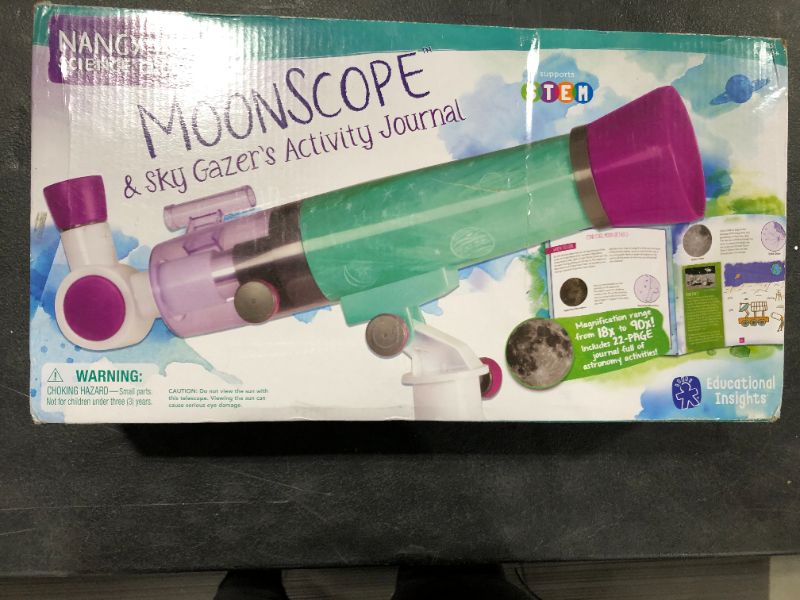 Photo 3 of Educational Insights Nancy B's Science Club MoonScope Kids Telescope, STEM Toy, Gift for Boys & Girls, Ages 8+
