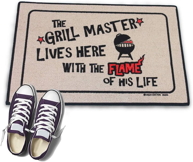 Photo 1 of High Cotton Welcome Doormat - The Grill Master Lives Here

