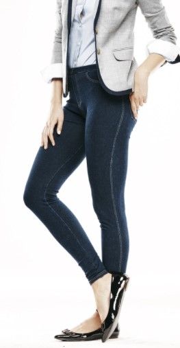 Photo 1 of Classic Indigo Denim Leggings
SIZE 1X