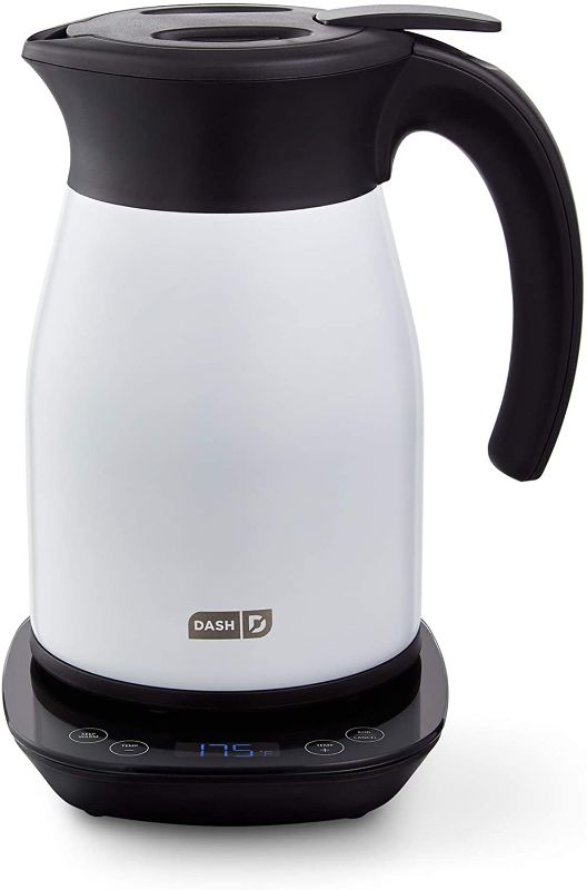 Photo 1 of Dash Insulated Electric Kettle, Cordless Hot Water Kettle - Matte White, 57oz/1.7L
