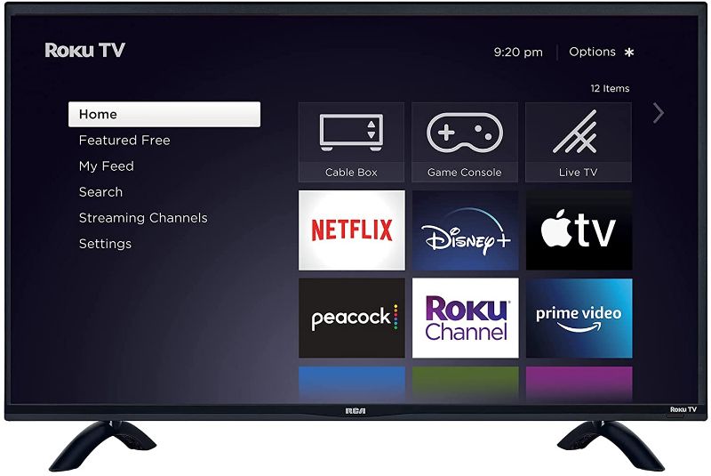 Photo 1 of RCA 32-inch Flat Screen 720p Roku Smart LED TV - RTR3261, 2021 Model