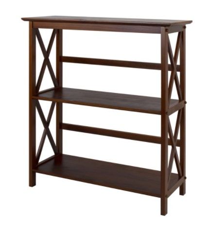 Photo 1 of Casual Home Montego 3-Shelf Bookcase - Walnut