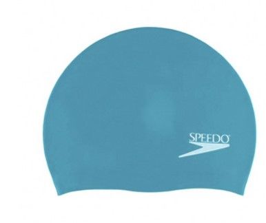 Photo 1 of Speedo Adult Solid Silicone Swimming Dome Swim Cap, Ultramarine One-Size Stretch