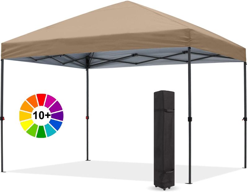 Photo 1 of ABCCANOPY Durable Easy Pop up Canopy Tent 10x10, Khaki
