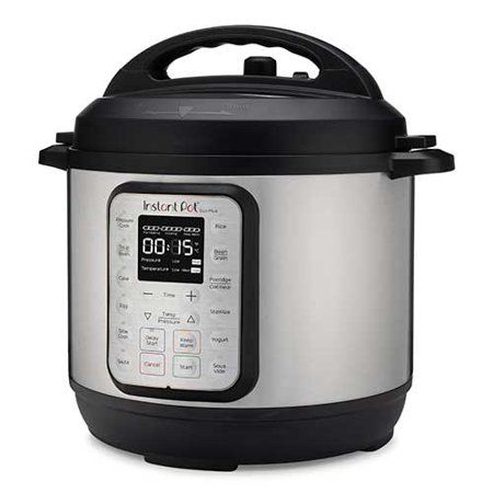 Photo 1 of 6010887 6 Qt. Duo Plus Stainless Steel Pressure Cooker, Black & Silver
