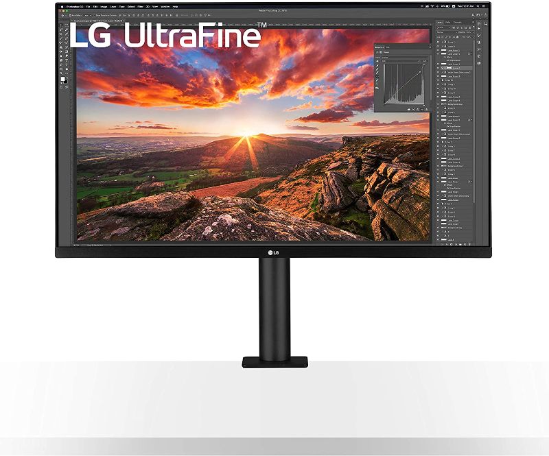 Photo 1 of LG 32UN880-B 32" UltraFine Display Ergo UHD 4K IPS Display with HDR 10 Compatibility and USB Type-C Connectivity, Black
