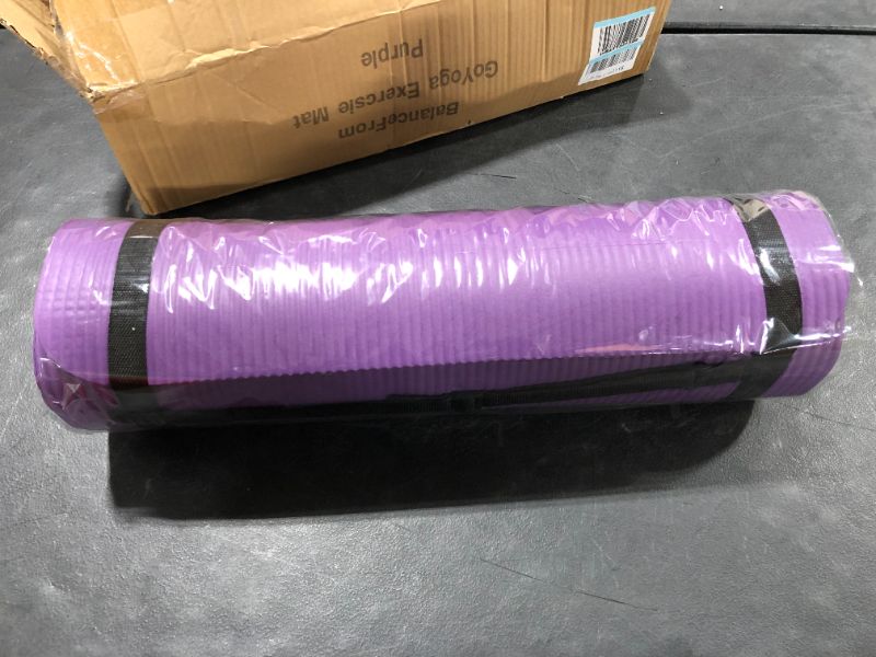 Photo 1 of BalanceFrom GoYoga All-Purpose 1/2-Inch Extra Thick High Density Anti-Tear Exercise Yoga Mat with Carrying Strap
