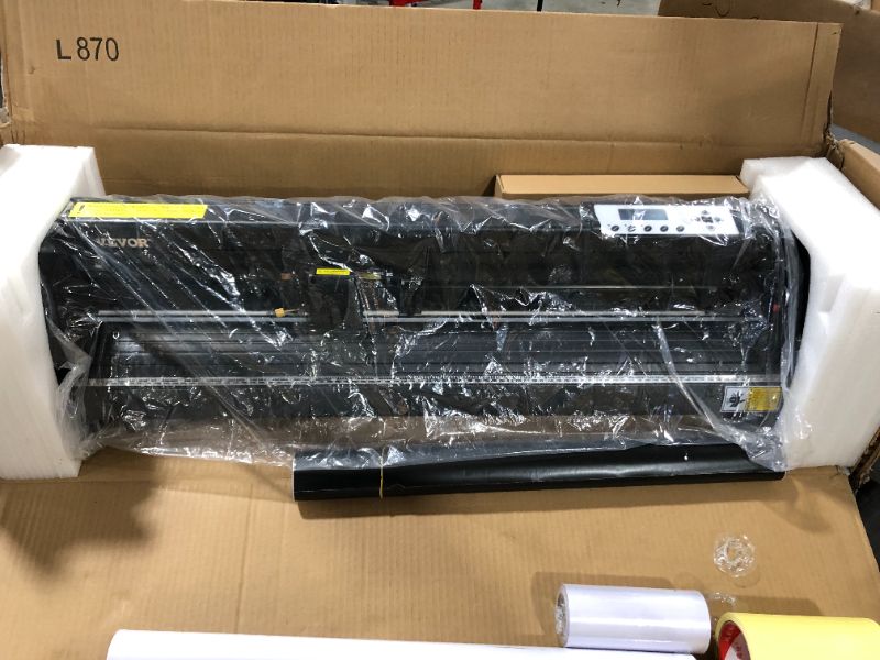 Photo 1 of VEVOR Vinyl Cutter 34 Inch Vinyl Cutter Machine 870mm Paper Feed Vinyl Plotters with Floor Stand Vinyl Plotter Adjustable Speed for Sign Making
