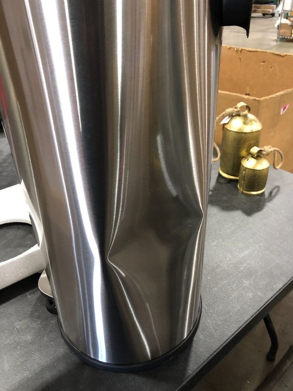 Photo 3 of 8 Gal. Stainless Steel Round Step on Trashcan
