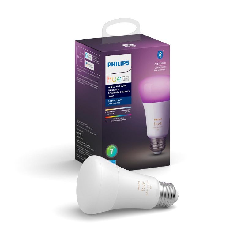 Photo 1 of 3000792 Hue A19 E26 Medium Smart WiFi LED Bulb Color Changing 60W Equivalence
