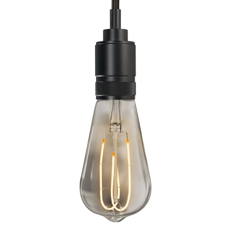 Photo 1 of Feit Electric 40-Watt Equivalent ST19 DImmable M Shape Filament Clear Glass Vintage Edison LED Light Bulb, Soft White
