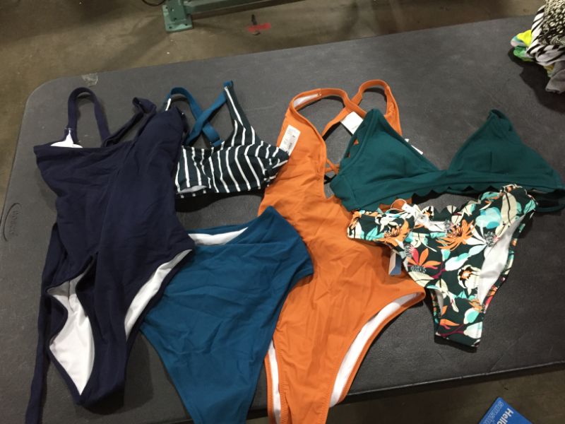 Photo 2 of WOMENS VARIOUS SWIMSUITS
SIZE XS AND S
SOLD AS IS