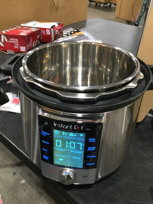 Photo 1 of Instant Pot, 6-Quart Max, 9-in-1 Multi-Use Programmable Electric Pressure Cooker, Slow Cooker, Rice Maker, Pressure Canner, Sauté/Searing Pan, Food S

