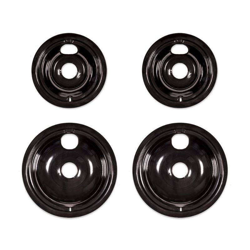 Photo 1 of Everbilt Black Porcelain Drip Bowl for GE Electric Ranges (4-Pack)
