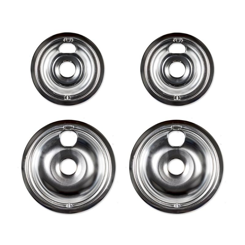 Photo 1 of Everbilt Chrome Drip Bowl for GE Electric Ranges (4-Pack)
