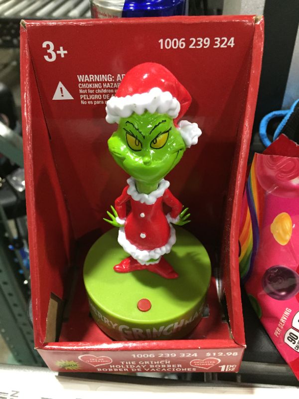 Photo 2 of Holiday Bobbers-Grinch-Dr. Seuss Figurines
