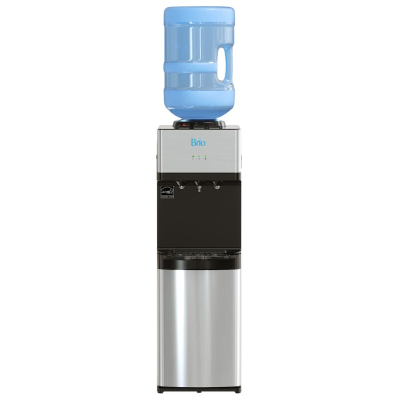 Photo 1 of Brio Limited Edition Top Loading Water Cooler Dispenser - Hot and Cold Water, Child Safety Lock, Holds 3 or 5 Gallon Bottles - UL/Energy Star Approved
